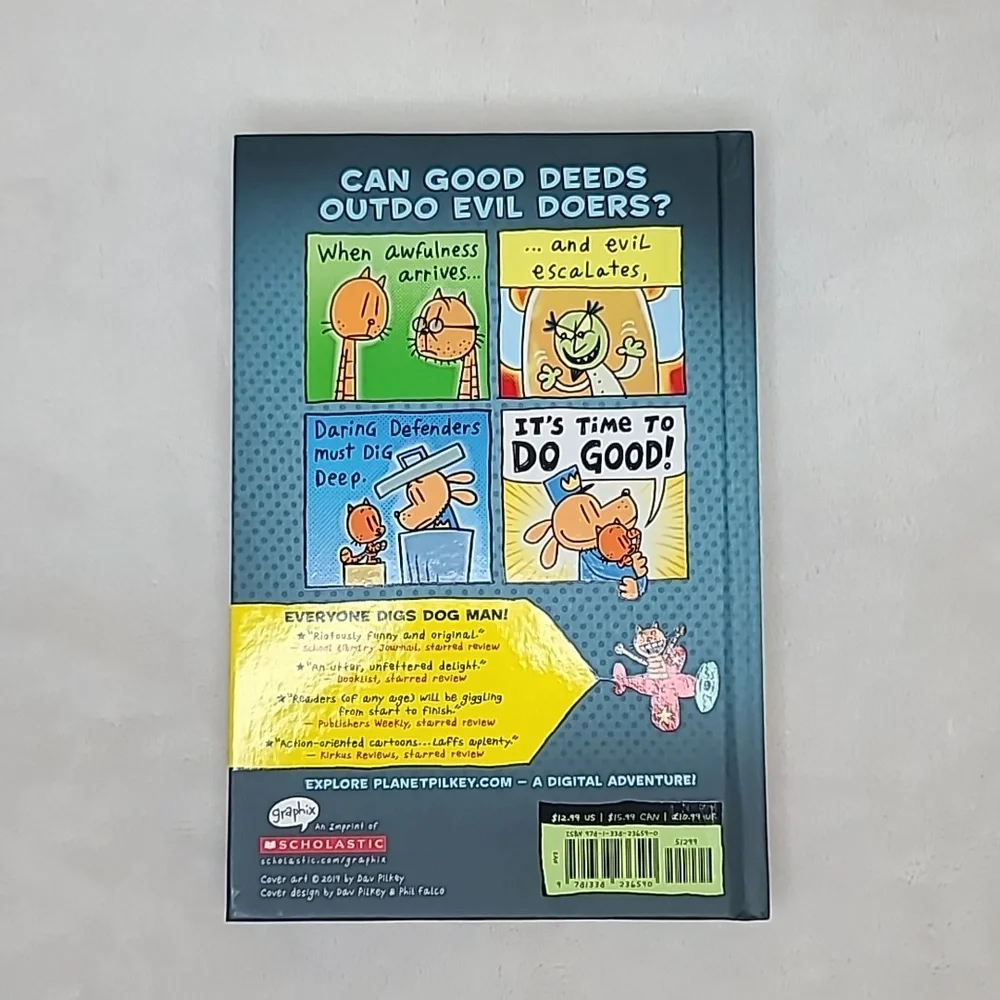 Kids/Children's Illustrated Captain Underpants and Dog Man Two Books Dav Pilkey